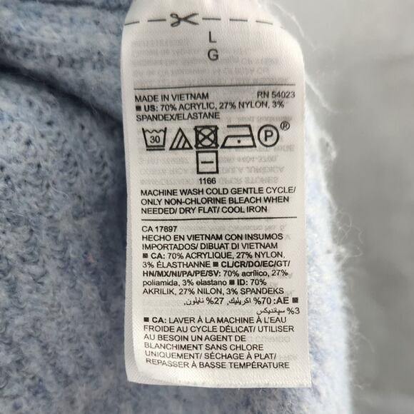 Old Navy Light Blue Sweater Womens Size Large L - Picture 4 of 4